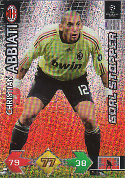 Christian Abbiati A.C. Milan 2009/10 Panini Super Strikes CL 